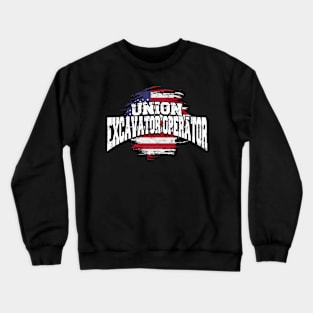 Heavy Equipment Operator Certified Excavator Operator Crewneck Sweatshirt